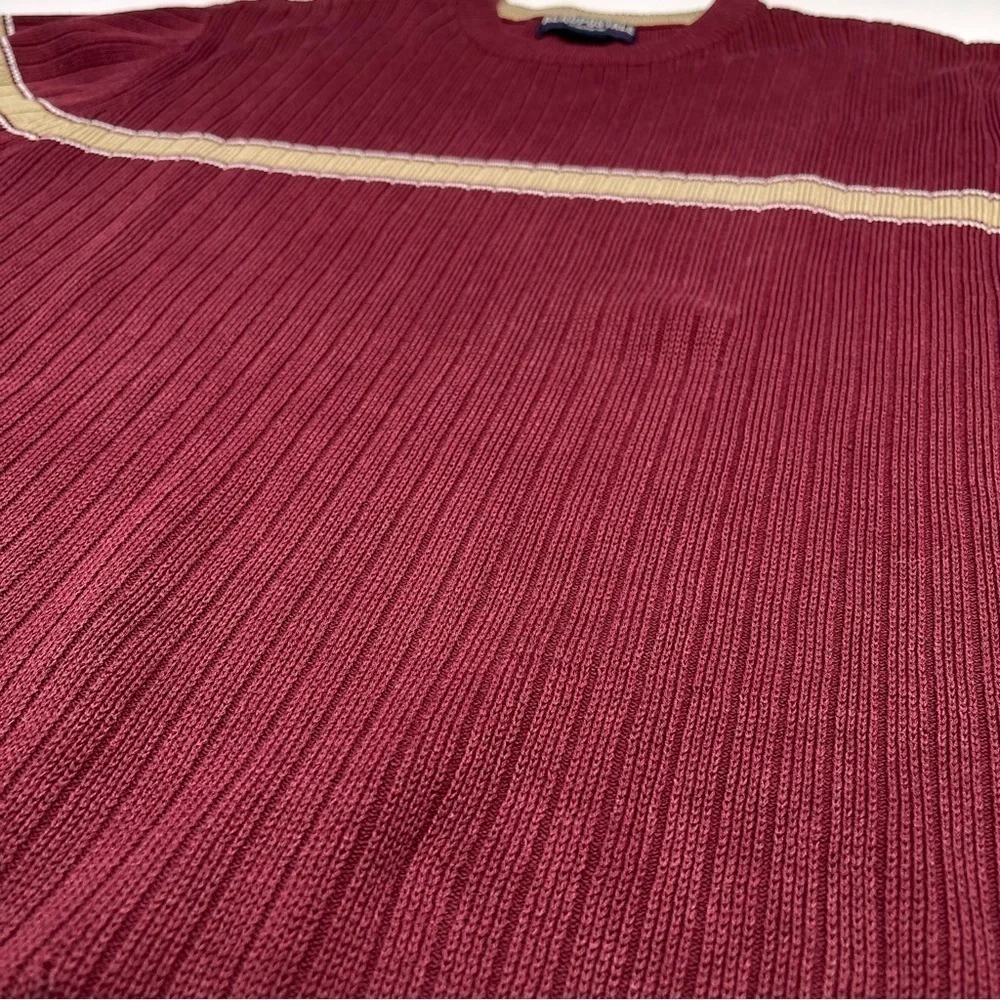 Aeropostale Vintage Sweater Crew Neck Maroon Cable Knit Gorp Outdoor Office